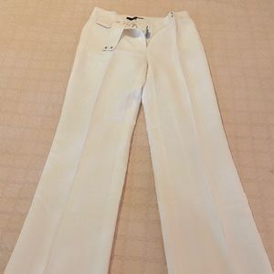 White Linen Trousers by Alex Marie